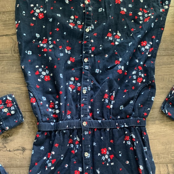 Levi’s Navy,Red&White Floral Long Sleeve Dress - Picture 5 of 8